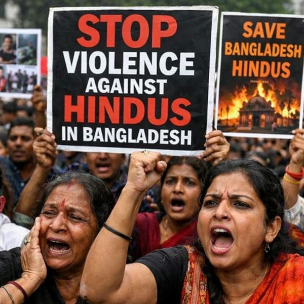 Protests Over Violence Against Hindus in Bangladesh